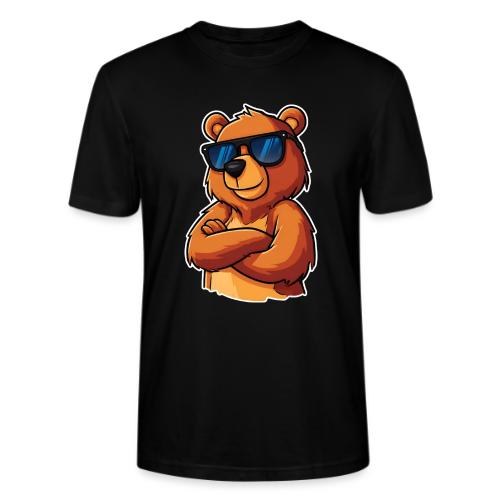Cool Bear Sunglasses Cartoon Design - Stanley/Stella Crafter Unisex Organic T-Shirt
