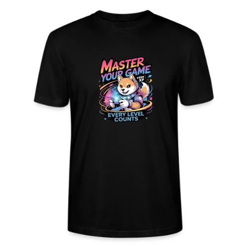 Cute Gamer Shiba Inu Level Up - Stanley/Stella Crafter Unisex Organic T-Shirt