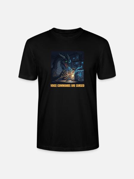 Voice Commands Are Cursed - Stanley/Stella Crafter Unisex Organic T-Shirt - black