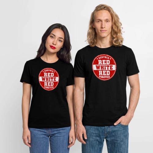 Austria Fan Shirt — Red White Red Forever - Stanley/Stella Crafter Unisex Organic T-Shirt