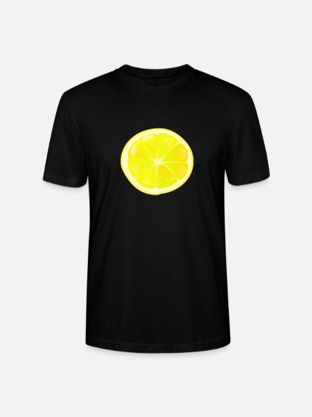 Lemon slice - Stanley/Stella Crafter Unisex Organic T-Shirt - black