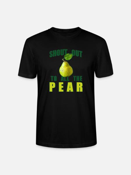 Shout Out To All The Pear - Stanley/Stella Crafter Unisex Organic T-Shirt - black