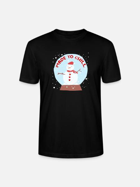 Snowman - Stanley/Stella Crafter Unisex Organic T-Shirt - black