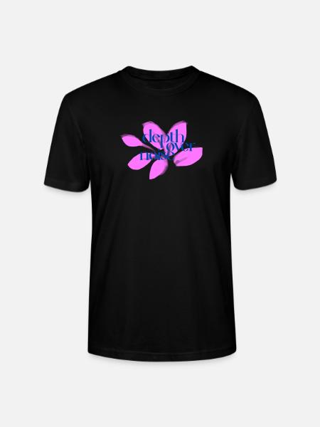 Depth Over Noise Floral - Stanley/Stella Crafter Unisex Organic T-Shirt - black