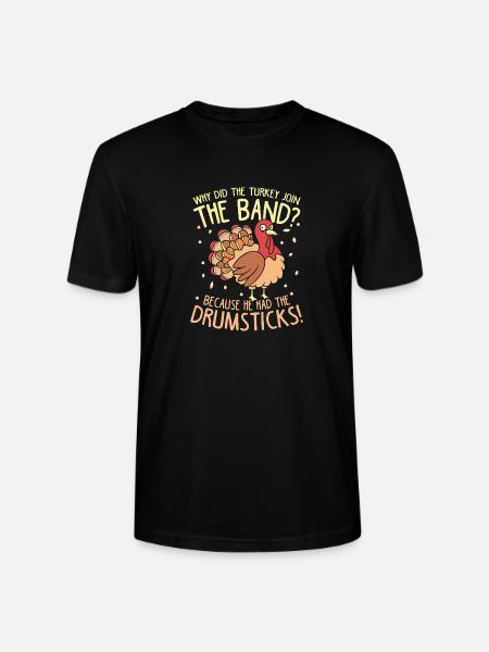 Thanksgiving Turkey Band Drumsticks - Stanley/Stella Crafter Unisex Organic T-Shirt - black