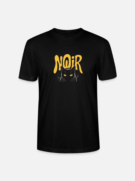 Noir Cat Glow Logo - Stanley/Stella Crafter Unisex Organic T-Shirt - black