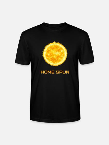 Sunburst Home Spun Solar T-shirt - Stanley/Stella Crafter Unisex Organic T-Shirt - black