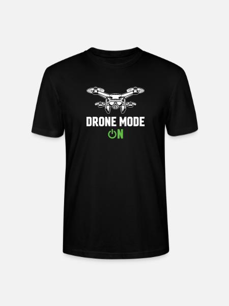 Drone Mode: On - Stanley/Stella Crafter Unisex Organic T-Shirt - black