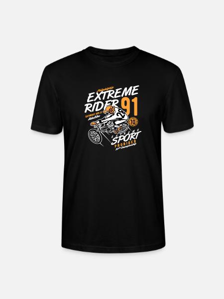 Extreme Rider 91 BMX - Stanley/Stella Crafter Unisex Organic T-Shirt - black