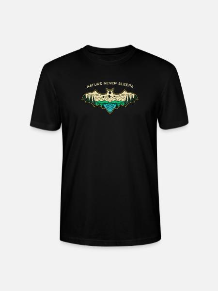 Nature Never Sleeps - Stanley/Stella Crafter Unisex Organic T-Shirt - black
