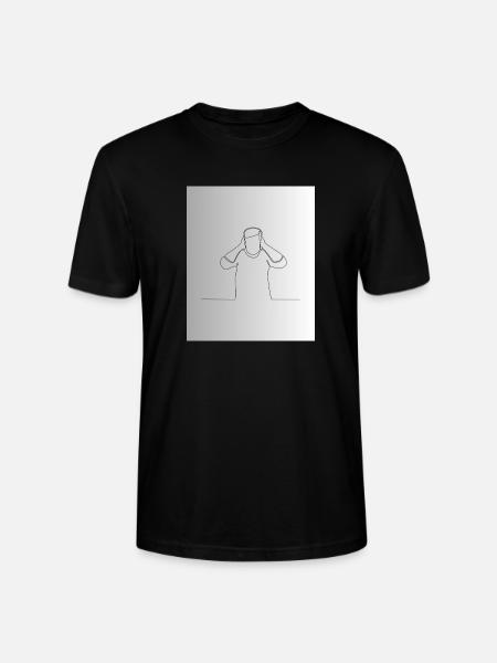 Line Mindful Moment - Stanley/Stella Crafter Unisex Organic T-Shirt - black