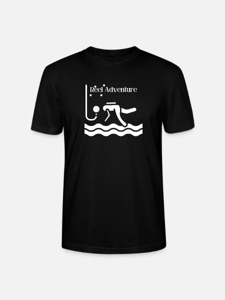 Reel_Adventure - Stanley/Stella Crafter Unisex Organic T-Shirt - black