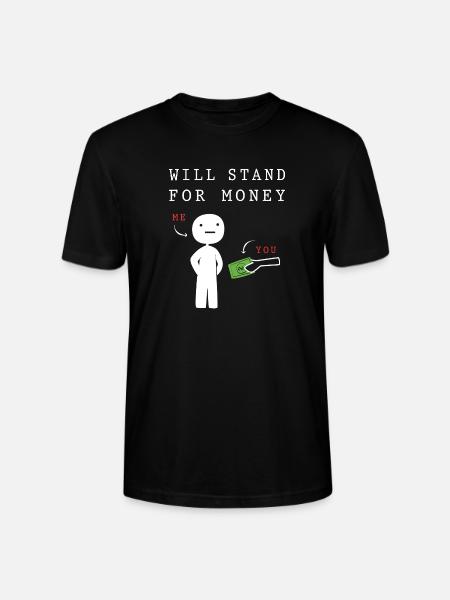 Money Meme Millennial Humor - Stanley/Stella Crafter Unisex Organic T-Shirt - black