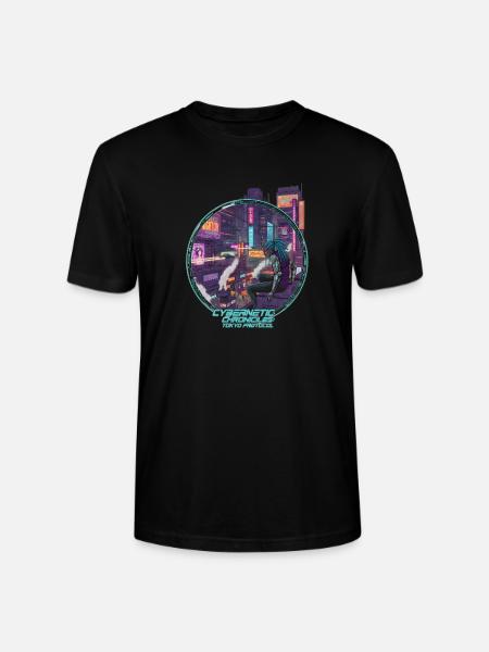 Cybernetic Chronicles Tokyo Protocol - Stanley/Stella Crafter Unisex Organic T-Shirt - black