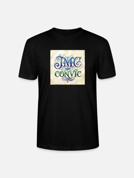 IMC Convic Monogram Flourish - Stanley/Stella Crafter Unisex Organic T-Shirt - black