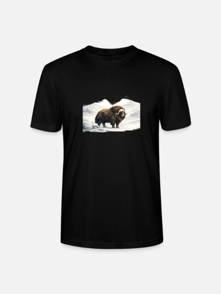 Silent Musk Ox - Stanley/Stella Crafter Unisex Organic T-Shirt - black