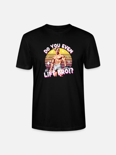 Retro Muscle Lift Meme - Stanley/Stella Crafter Unisex Organic T-Shirt - black