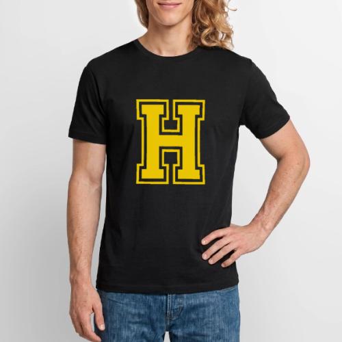 Letter H – Capital Athletic Alphabet Monogram - Stanley/Stella Crafter Unisex Organic T-Shirt