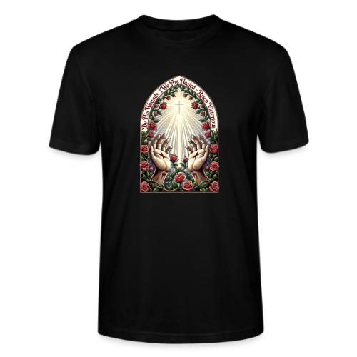 Easter By His Wounds Healed T Shirt, Renewal Gift - Stanley/Stella Crafter Unisex Organic T-Shirt