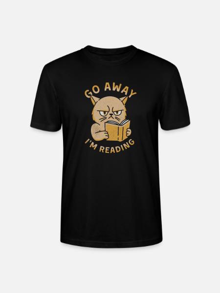 Go Away I'm Reading - Stanley/Stella Crafter Unisex Organic T-Shirt - black