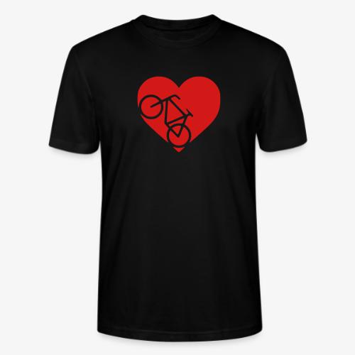 heart_bicycle_cutout - Stanley/Stella Crafter Unisex Organic T-Shirt