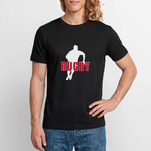 Bold Rugby Action Silhouette - Stanley/Stella Crafter Unisex Organic T-Shirt