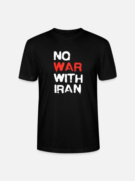 No_War_With_Iran_Peace_Statement - Stanley/Stella Crafter Unisex Organic T-Shirt - black
