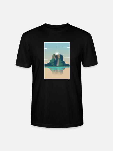 Angel Falls Sunrise - Stanley/Stella Crafter Unisex Organic T-Shirt - black