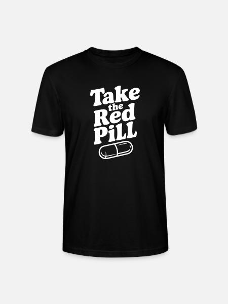 Take the Red Pill - Stanley/Stella Crafter Unisex Organic T-Shirt - black
