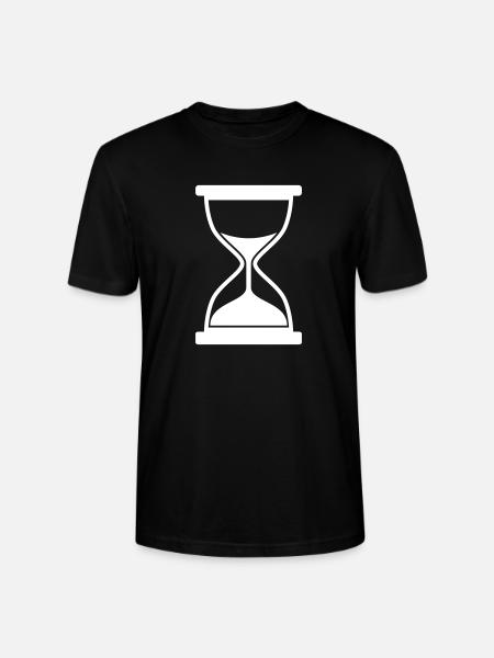 Minimal Hourglass Silhouette - Stanley/Stella Crafter Unisex Organic T-Shirt - black