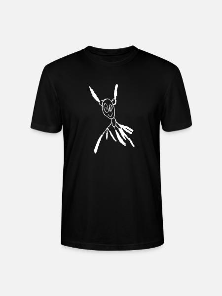 Child's Alien - white - Stanley/Stella Crafter Unisex Organic T-Shirt - black