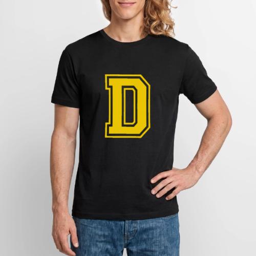 Letter D – Capital Athletic Alphabet Monogram - Stanley/Stella Crafter Unisex Organic T-Shirt