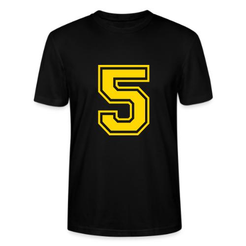 Number 5 in a classic athletic collegiate font - Stanley/Stella Crafter Unisex Organic T-Shirt