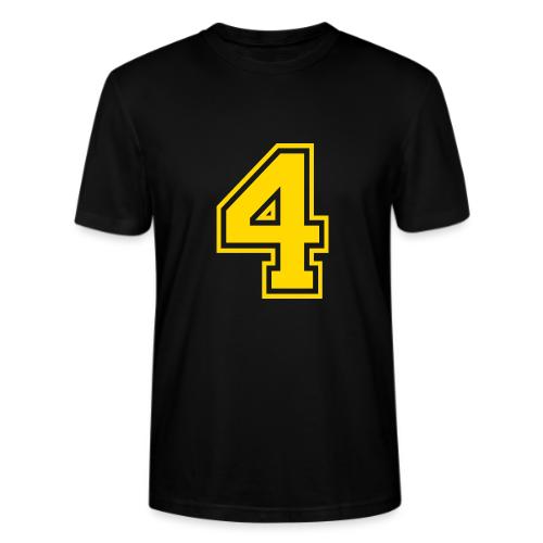 Number 4 in a classic athletic collegiate font - Stanley/Stella Crafter Unisex Organic T-Shirt