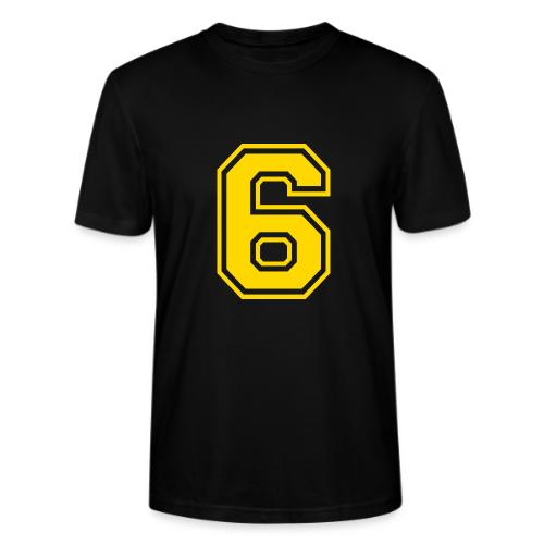 Number 6 in a classic athletic collegiate font - Stanley/Stella Crafter Unisex Organic T-Shirt