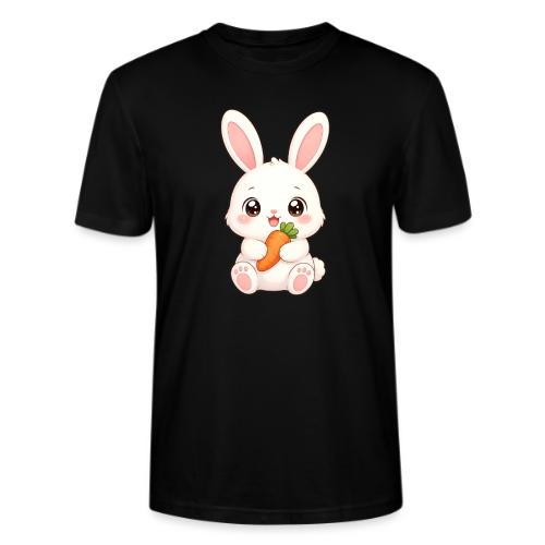 Cute Bunny Rabbit Holding Carrot – Kawaii Easter - Stanley/Stella Crafter Unisex Organic T-Shirt