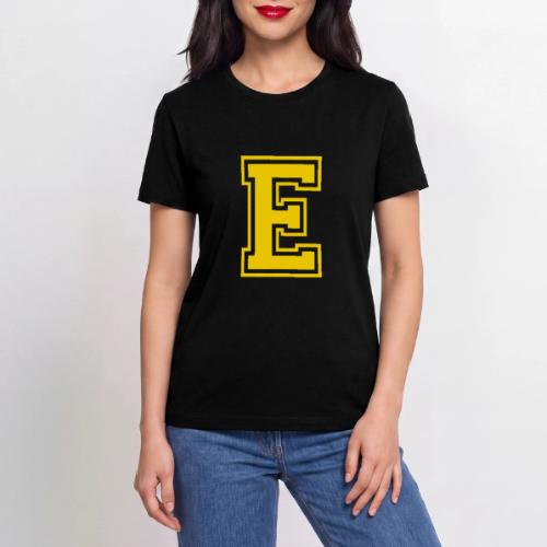 Letter E – Capital Athletic Alphabet Monogram - Stanley/Stella Crafter Unisex Organic T-Shirt