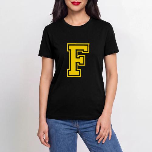 Letter F – Capital Athletic Alphabet Monogram - Stanley/Stella Crafter Unisex Organic T-Shirt