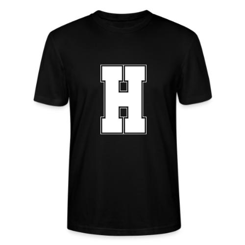 White Letter H – Varsity Alphabet Monogram - Stanley/Stella Crafter Unisex Organic T-Shirt