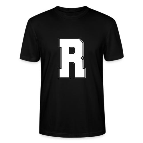 White Letter R – Varsity Alphabet Monogram - Stanley/Stella Crafter Unisex Organic T-Shirt