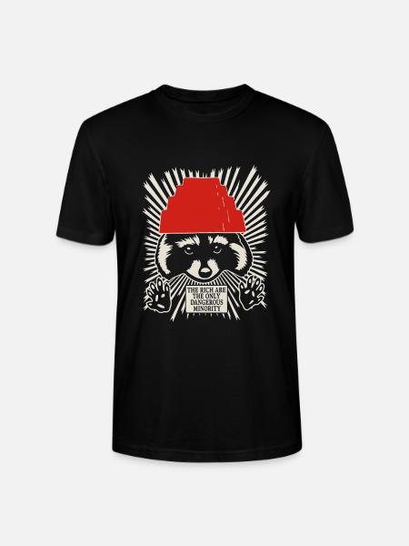 Raccoon DEVO Hat Poster – Bold Political Art Print - Stanley/Stella Crafter Unisex Organic T-Shirt - black