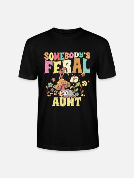 Somebody's Feral Aunt Garden - Stanley/Stella Crafter Unisex Organic T-Shirt - black