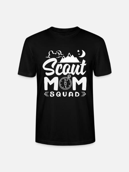 Proud Mother Scout Scouting Mom Squad - Stanley/Stella Crafter Unisex Organic T-Shirt - black