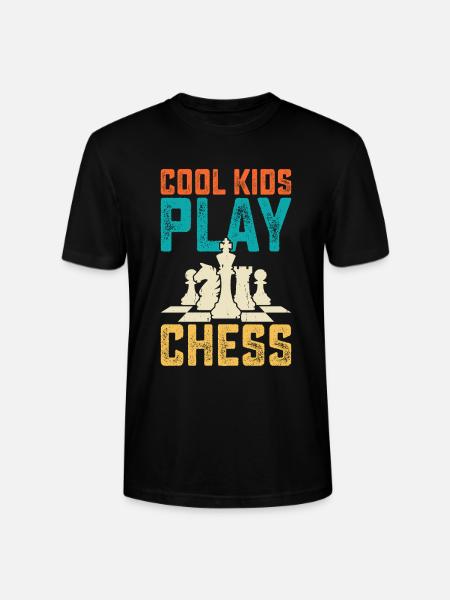 Cool Kids Play Chess - Stanley/Stella Crafter Unisex Organic T-Shirt - black