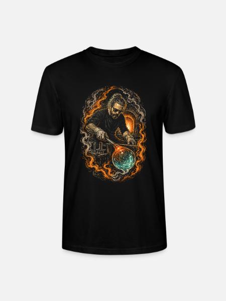 Glass Blowing - Stanley/Stella Crafter Unisex Organic T-Shirt - black