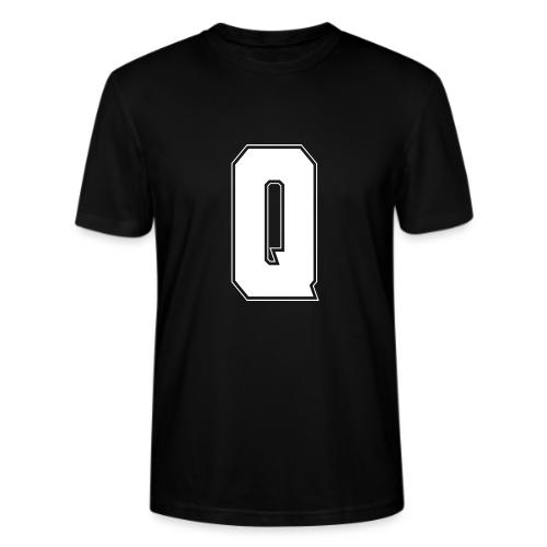 White Letter Q – Varsity Alphabet Monogram - Stanley/Stella Crafter Unisex Organic T-Shirt