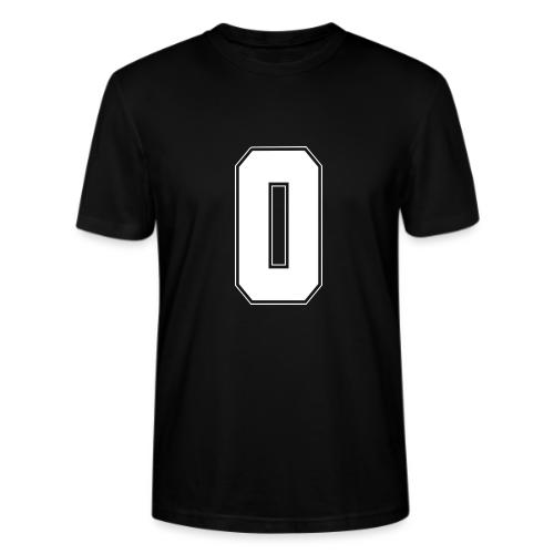 White Number 0 – Varsity Font - Stanley/Stella Crafter Unisex Organic T-Shirt