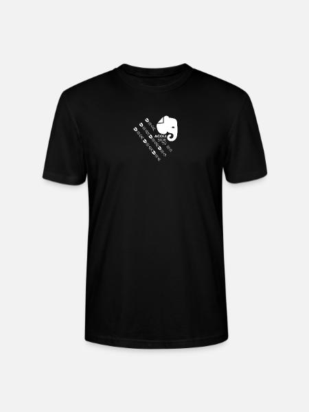 Acoli Side TV Graphic Pattern - Stanley/Stella Crafter Unisex Organic T-Shirt - black