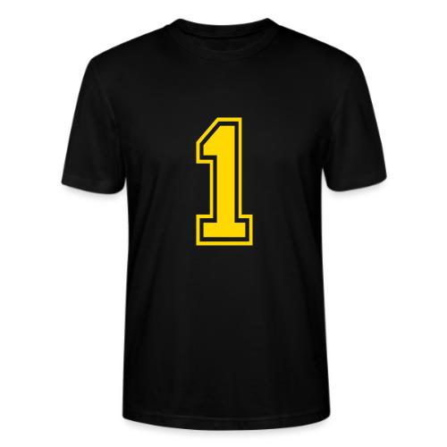 Number 1 in a classic athletic collegiate font - Stanley/Stella Crafter Unisex Organic T-Shirt