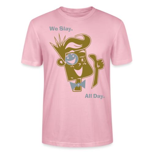 We Slay All Day Shiny Shirt Metallic Silver & Gold - Stanley/Stella Crafter Unisex Organic T-Shirt
